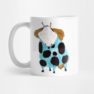 Blue halloween cow Mug